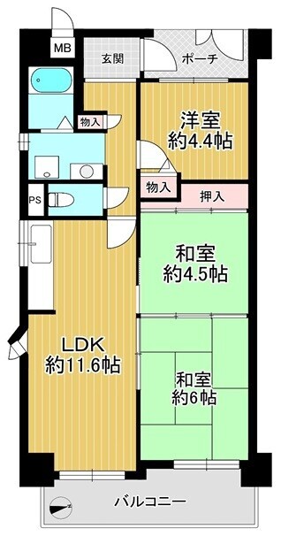 物件画像 浅香山南グリーンハイツ